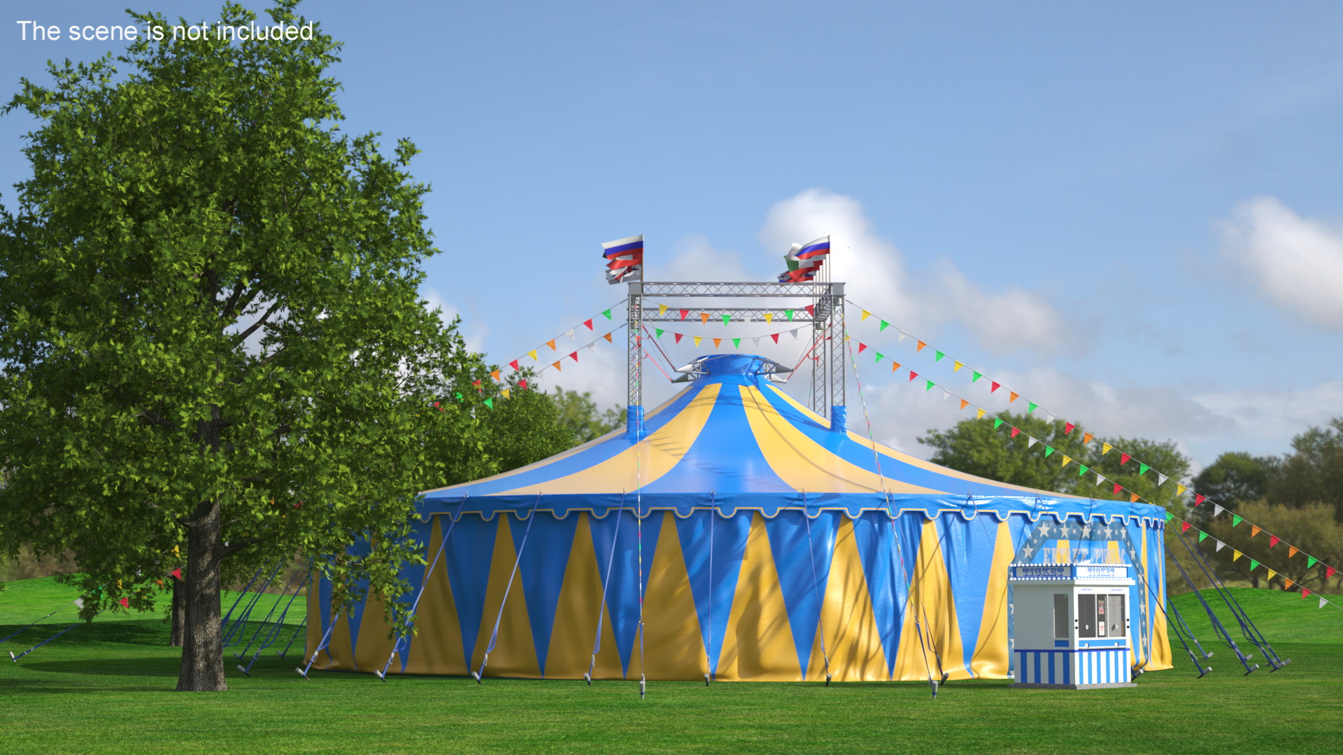 3D Traditional Circus Tent model