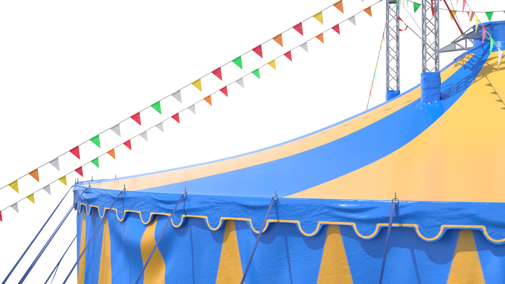 3D Traditional Circus Tent model