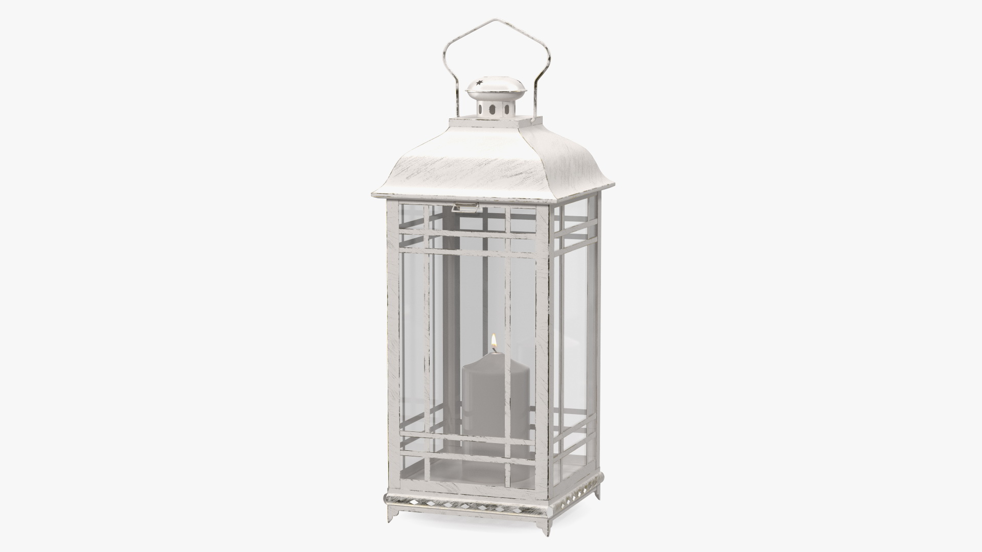 Lantern With Candle 3D model