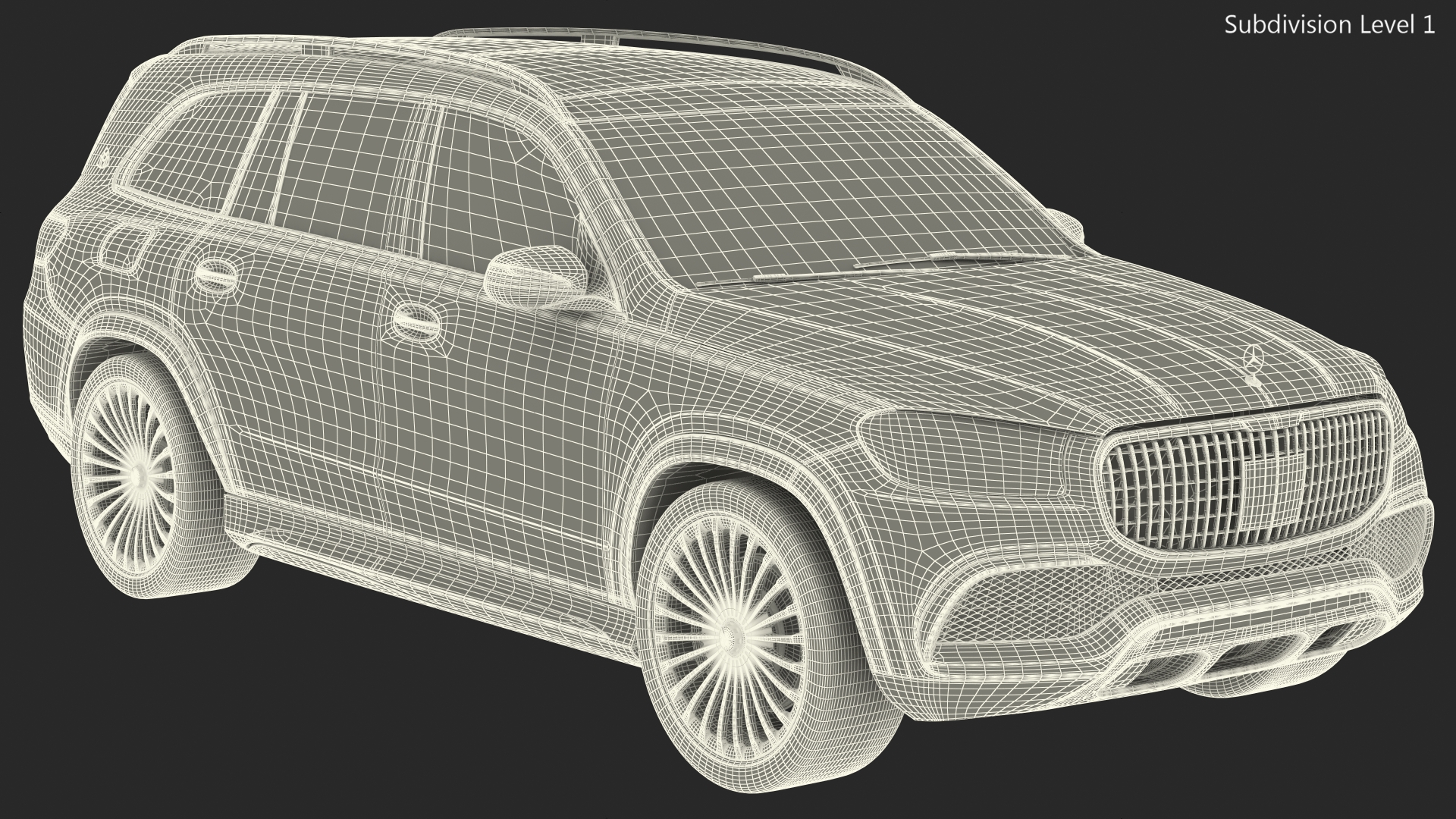 Maybach GLS 600 Red 3D model