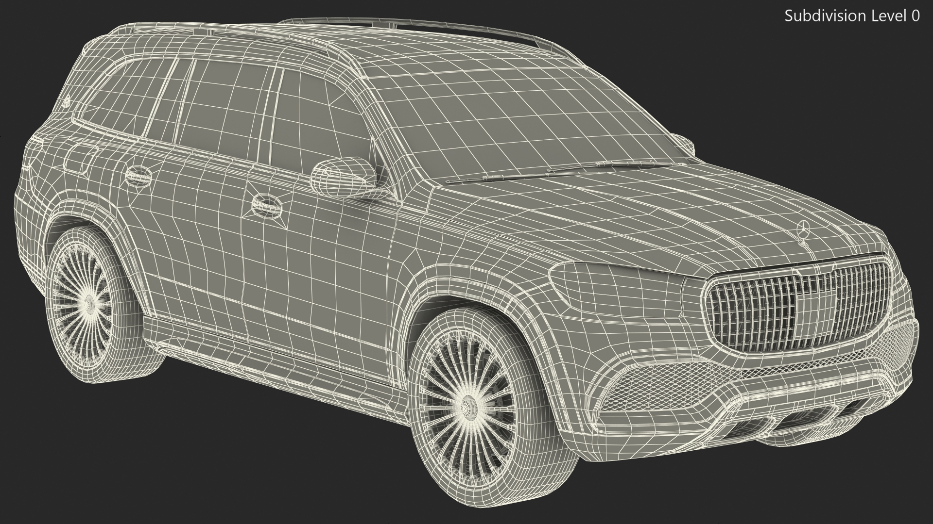 Maybach GLS 600 Red 3D model