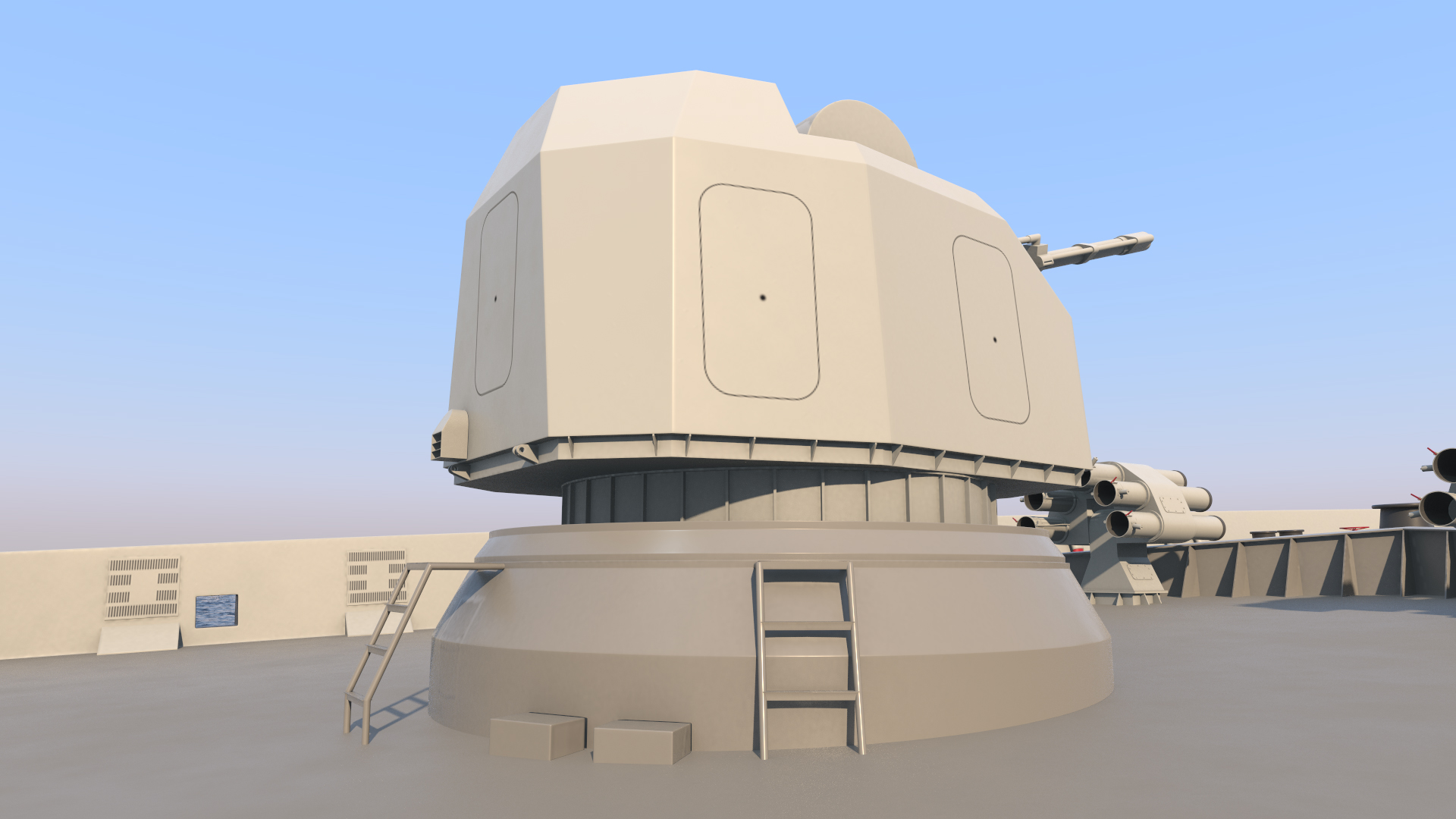 Naval Main Gun 3D model