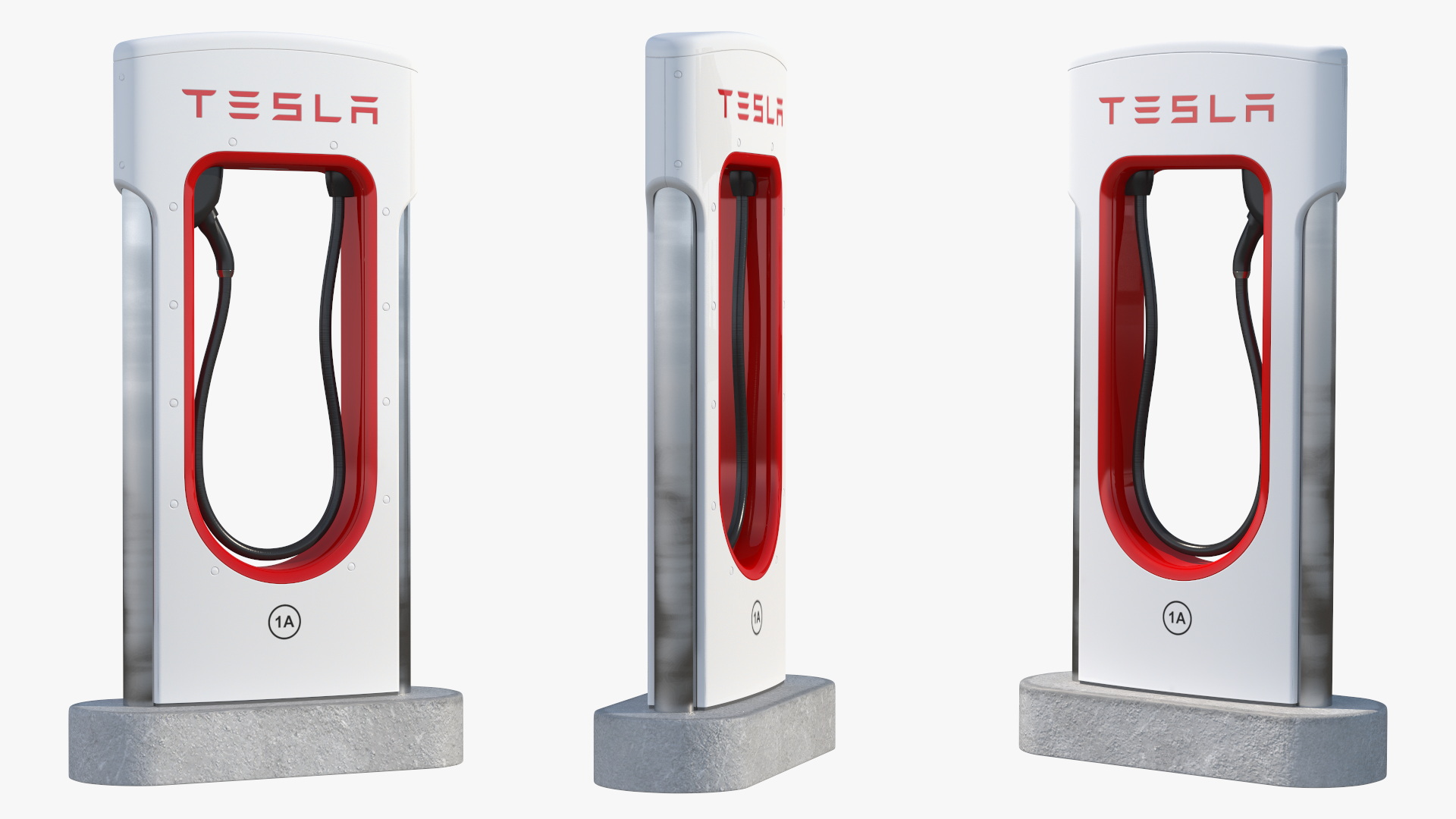 3D Tesla Supercharger Station