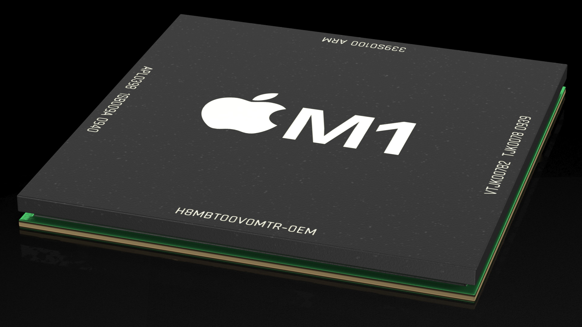 3D model Apple M1 System on a Chip