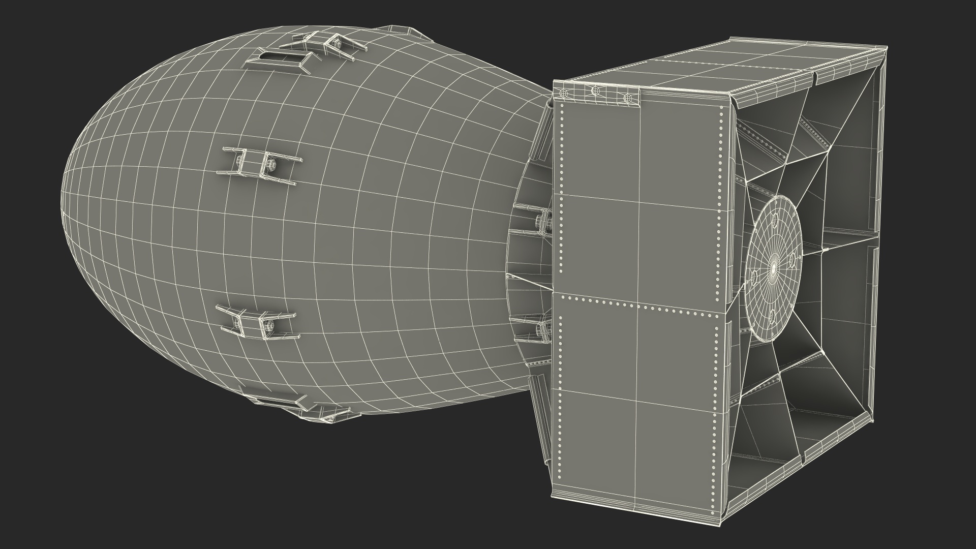 3D Atomic Bomb Fat Man Yellow