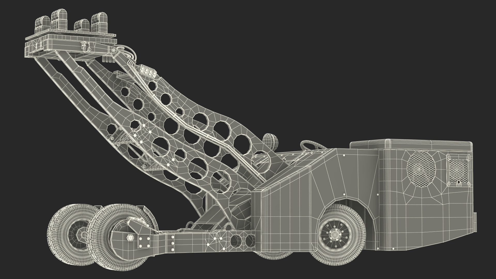 3D Ammunition Loading System Rigged for Maya