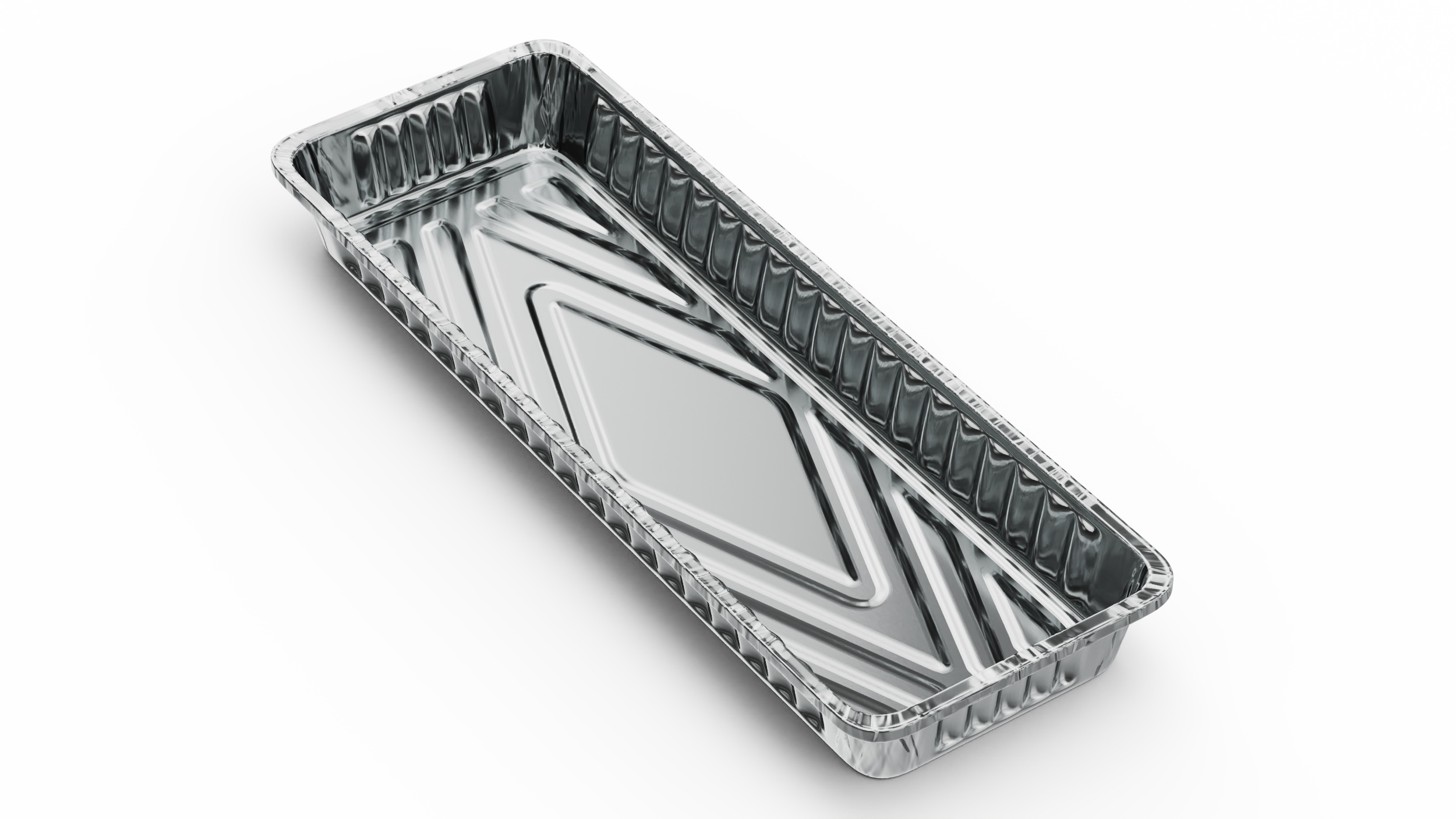 Aluminum Foil Pan 30x10x3cm 3D