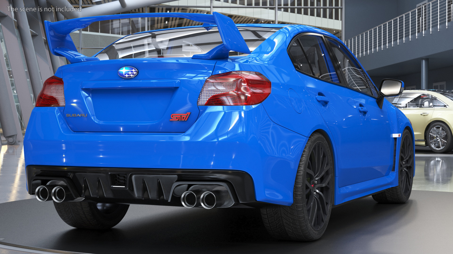 3D model Subaru WRX STI 2021 Sedan Blue