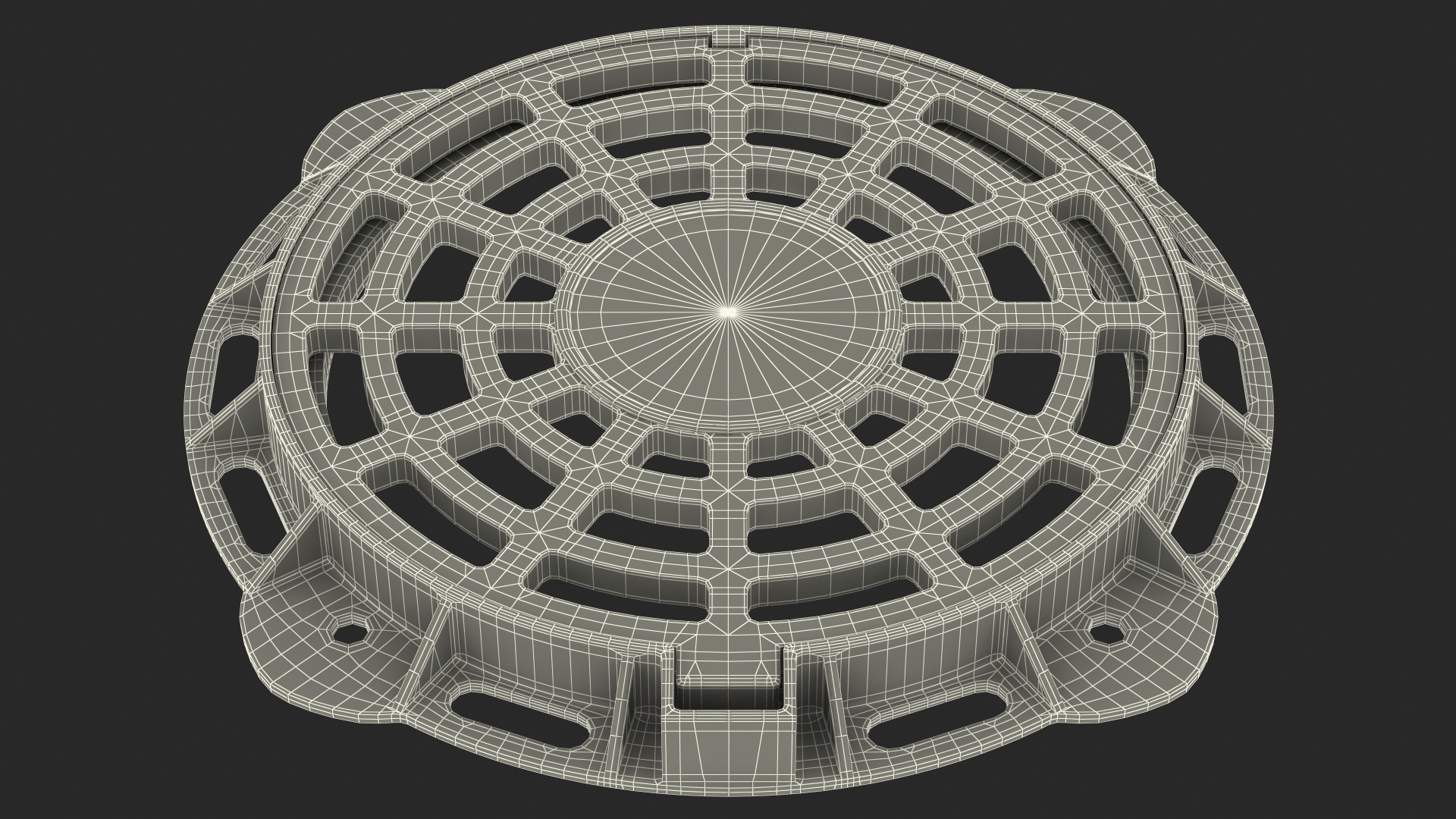 Rusty Stormwater Street Drain 3D model