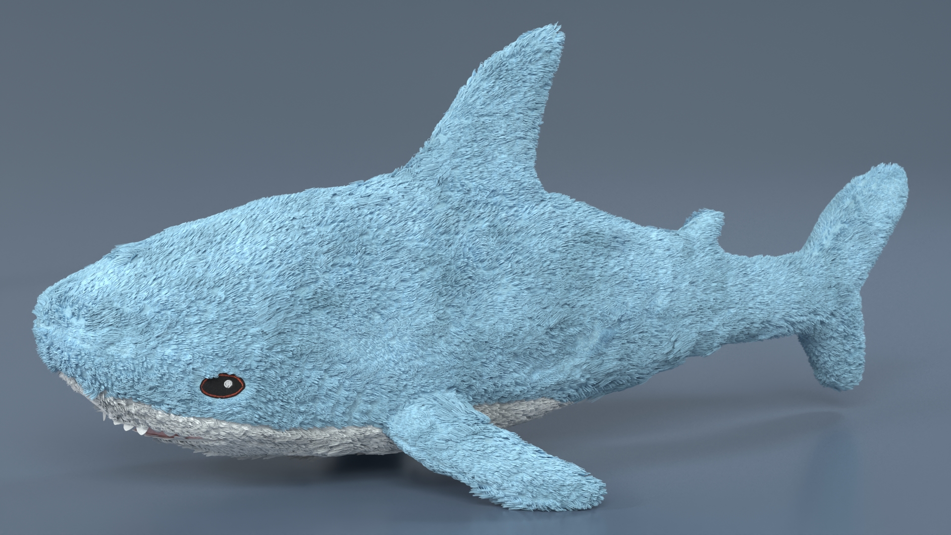 IKEA Shark Soft Toy Small Fur 3D model