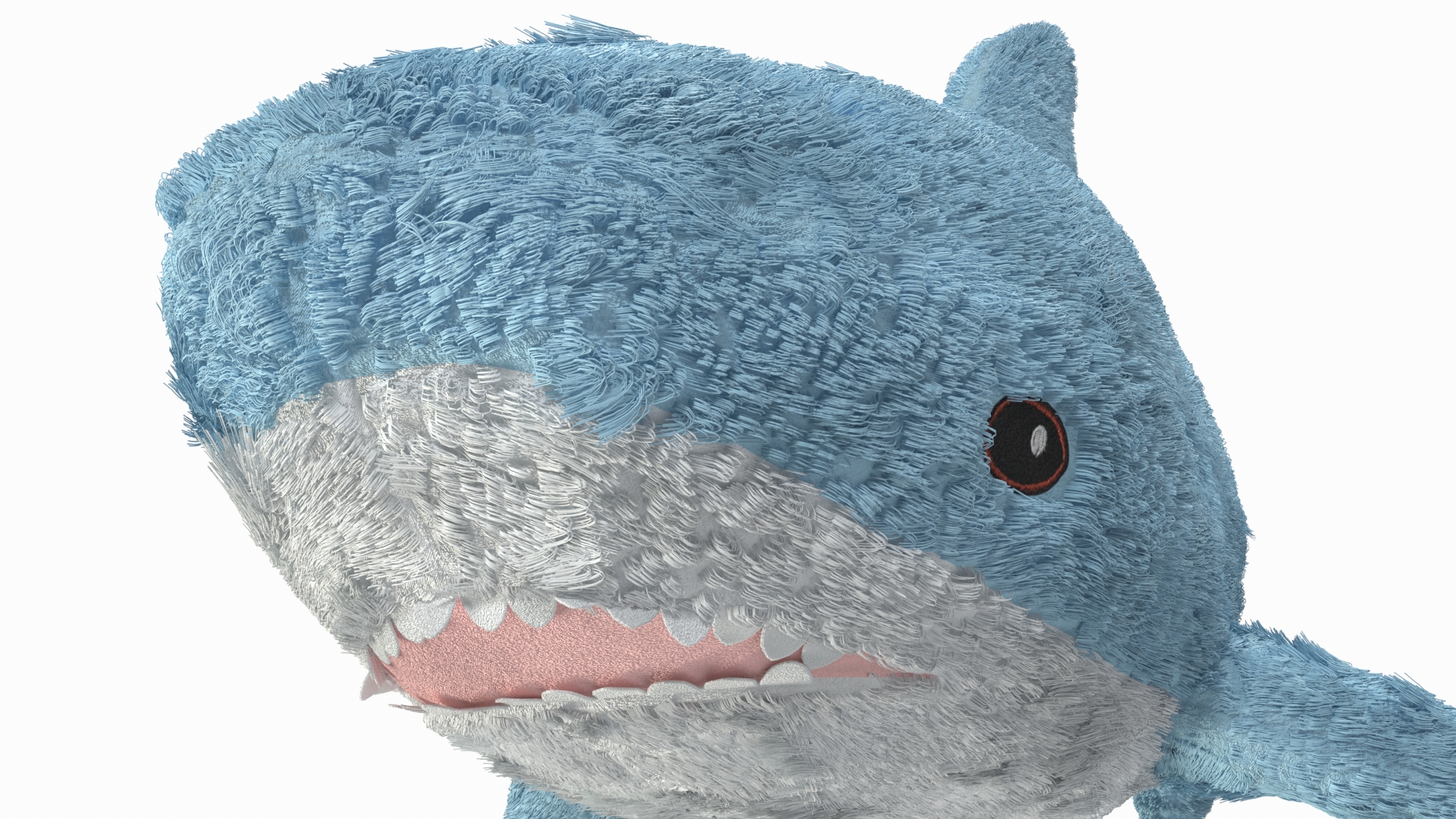 IKEA Shark Soft Toy Small Fur 3D model