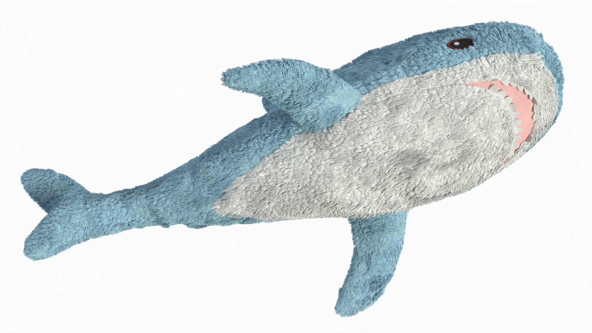 IKEA Shark Soft Toy Small Fur 3D model