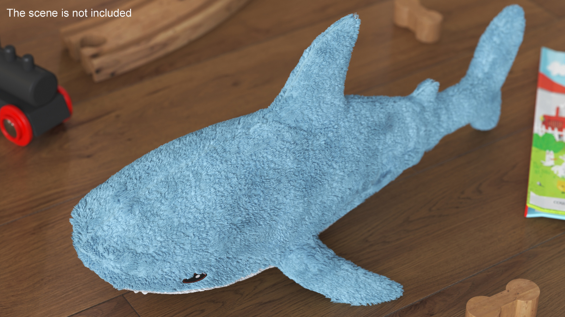 IKEA Shark Soft Toy Small Fur 3D model