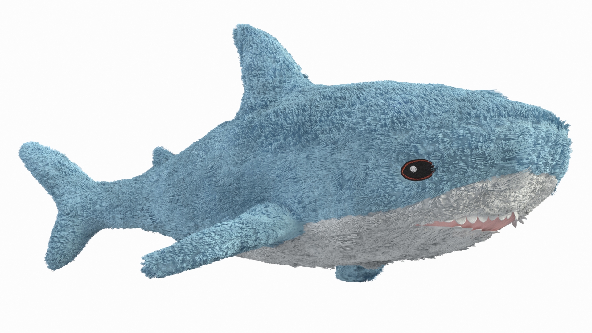 IKEA Shark Soft Toy Small Fur 3D model