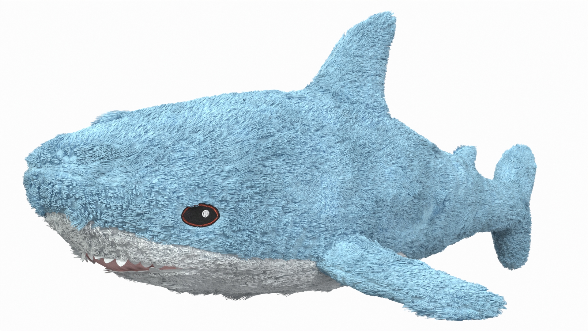 IKEA Shark Soft Toy Small Fur 3D model