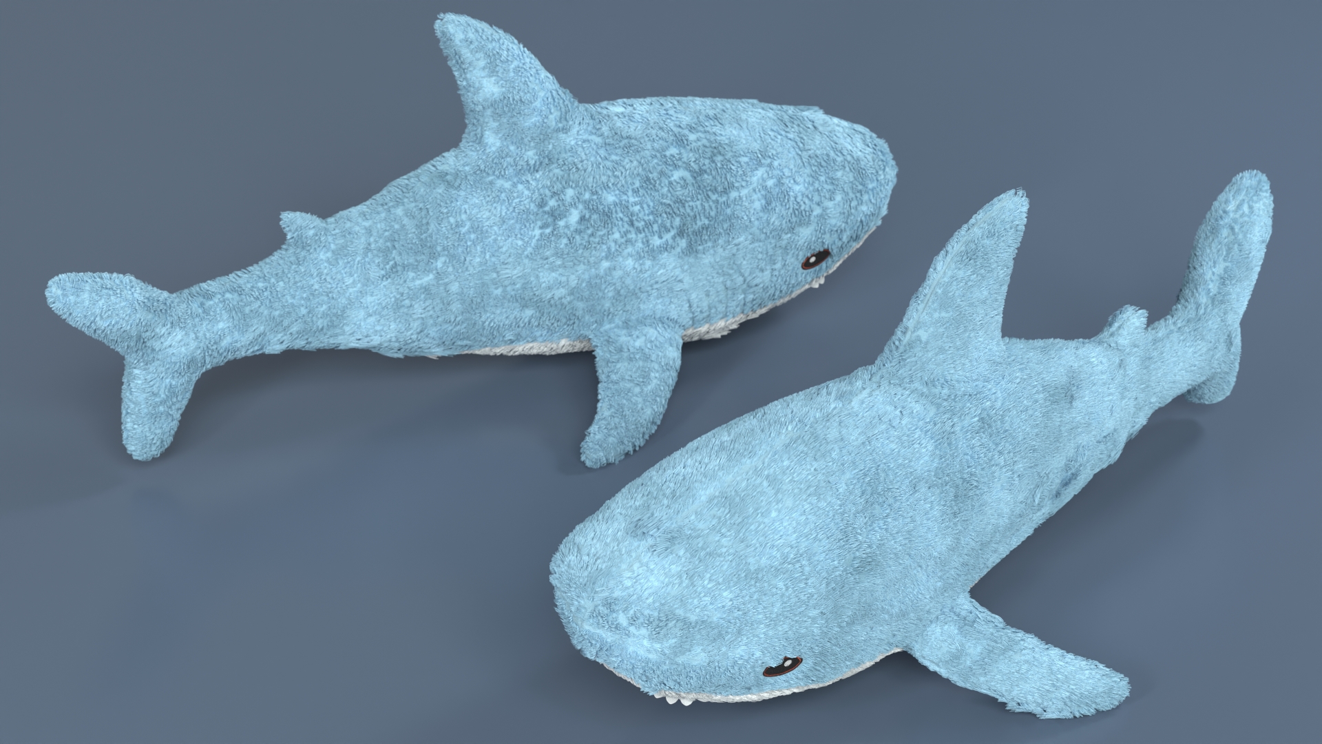 IKEA Shark Soft Toy Small Fur 3D model