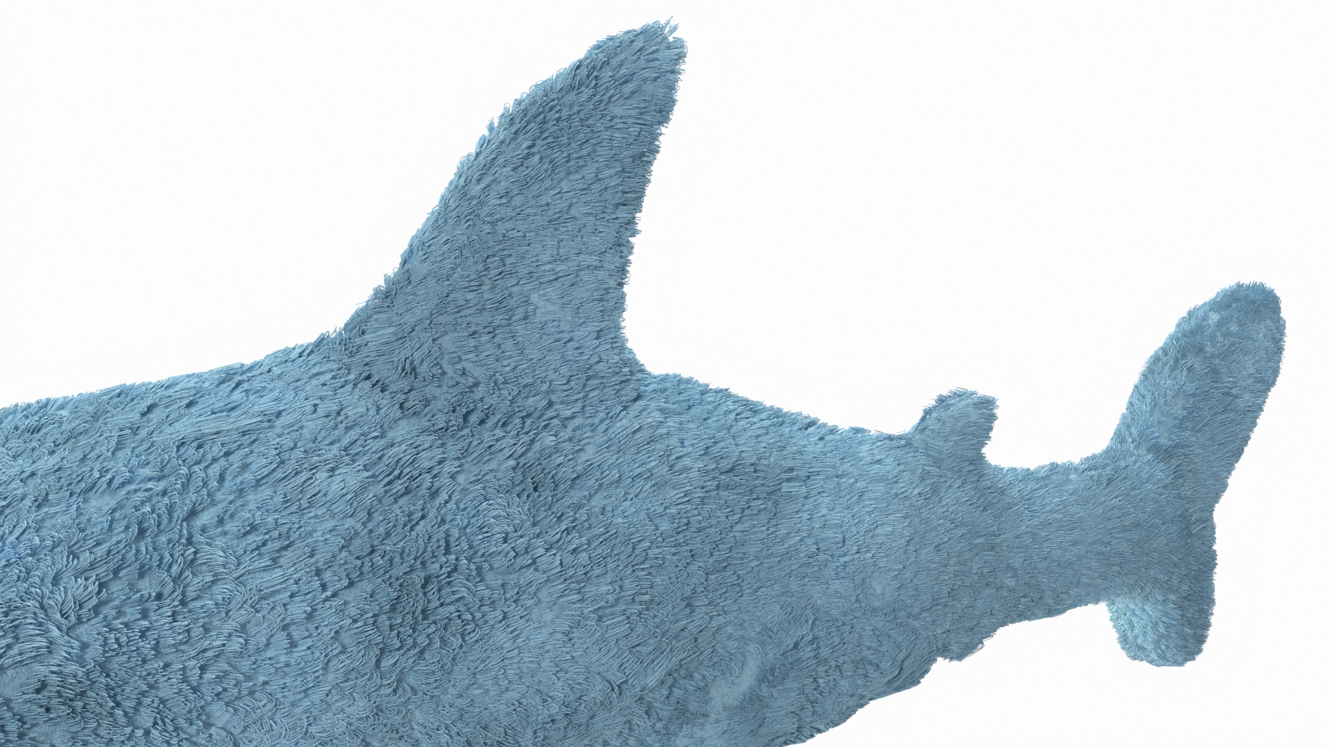 IKEA Shark Soft Toy Small Fur 3D model