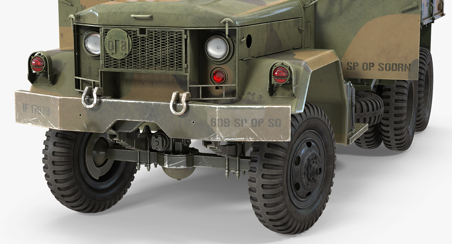 3D model US Army Cargo Truck M35 Rigged