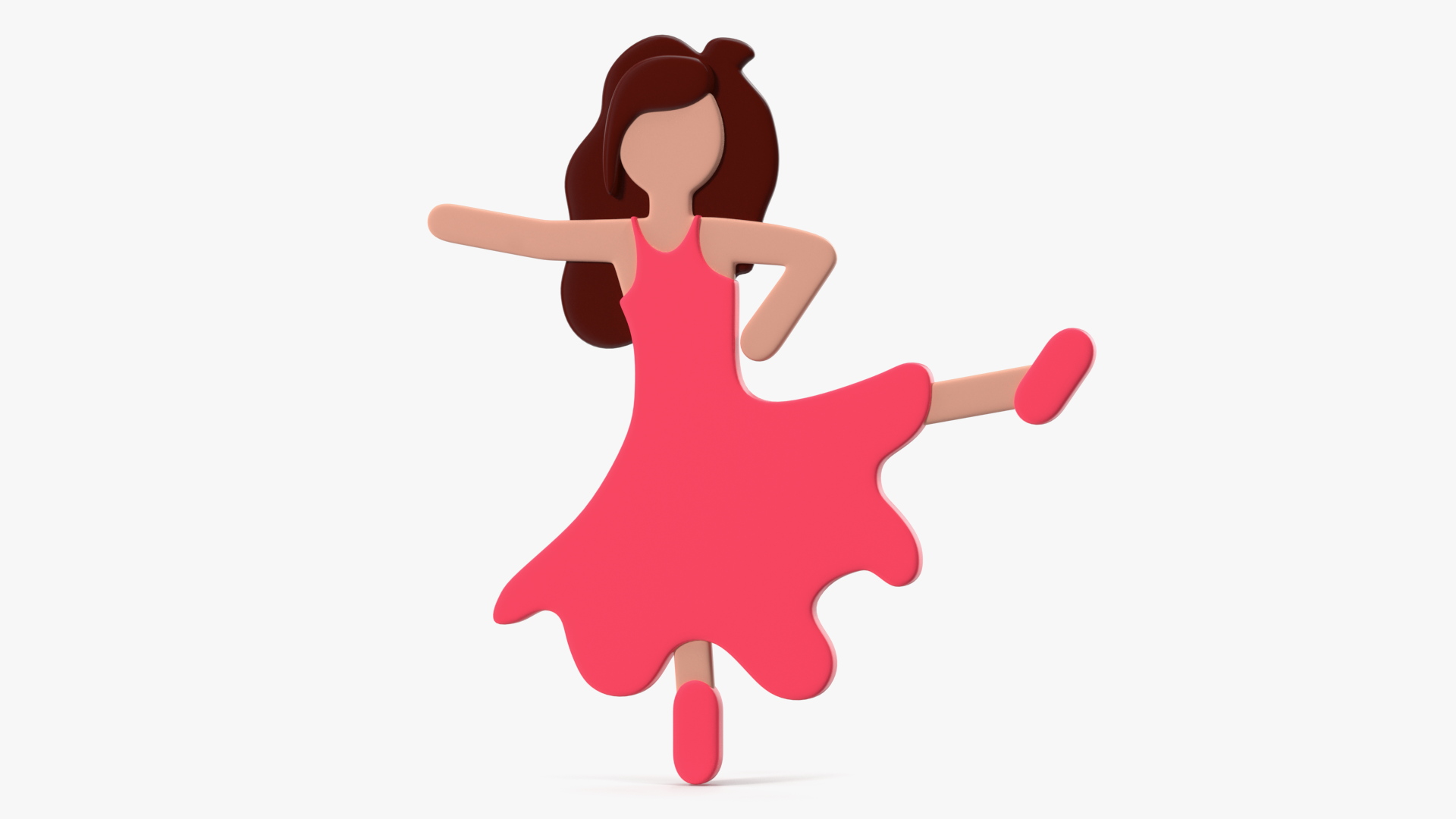 Woman Dancing Emoji 3D model