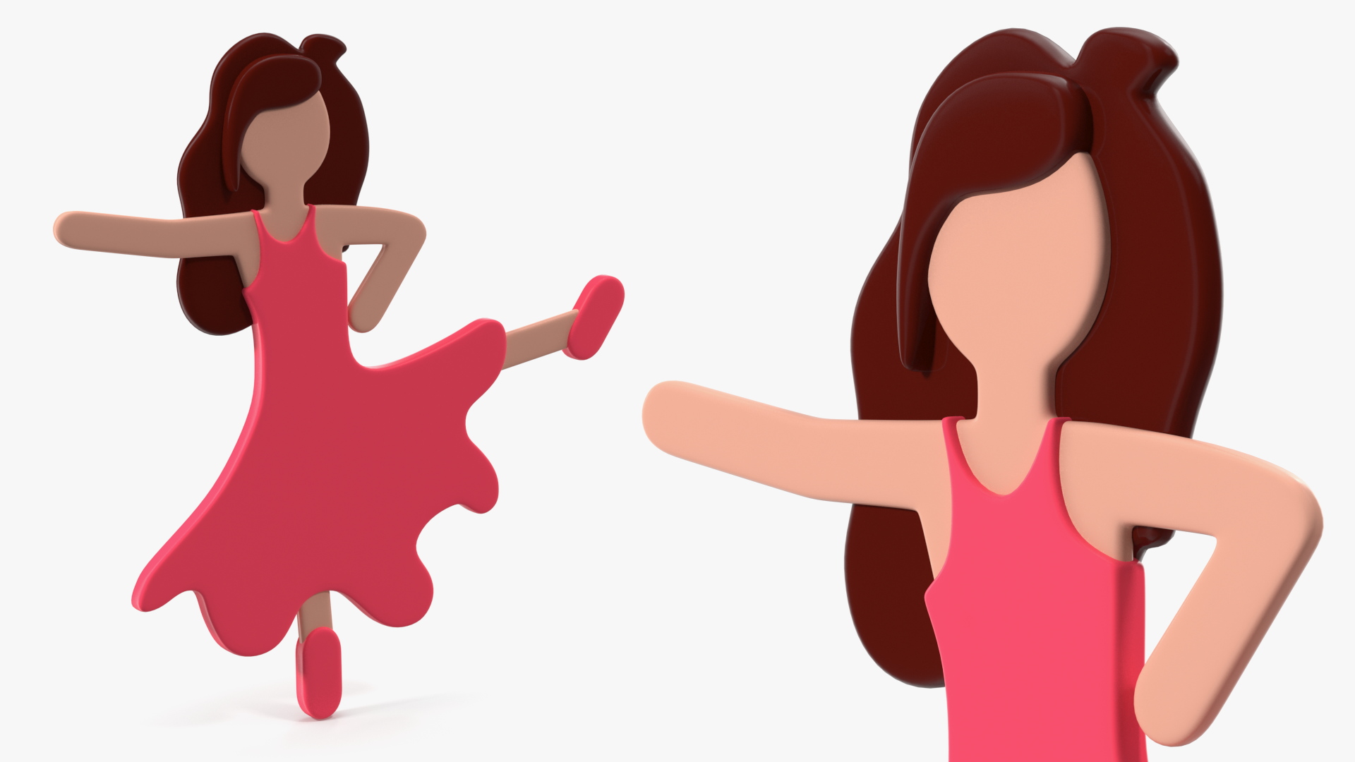 Woman Dancing Emoji 3D model