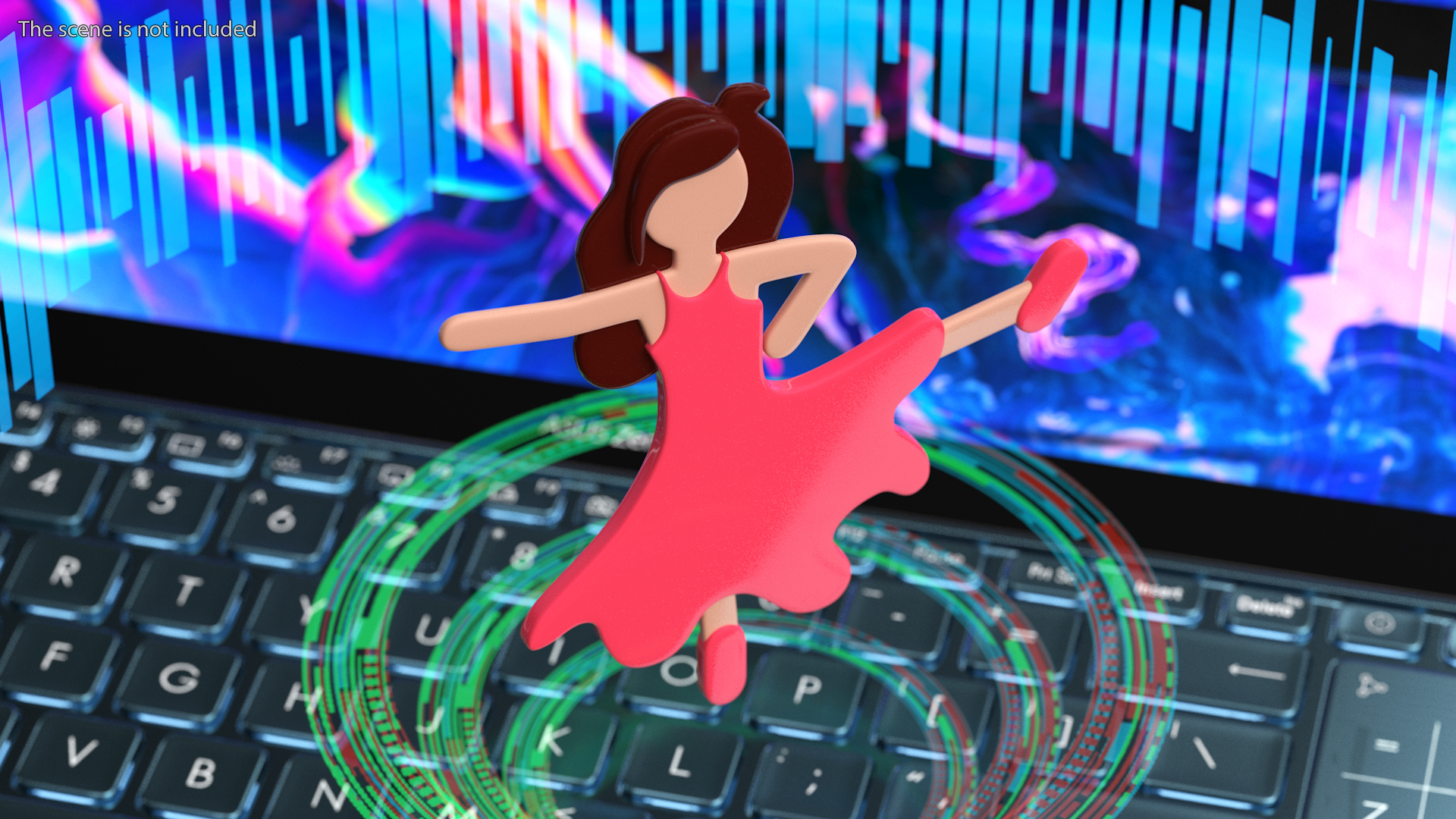 Woman Dancing Emoji 3D model