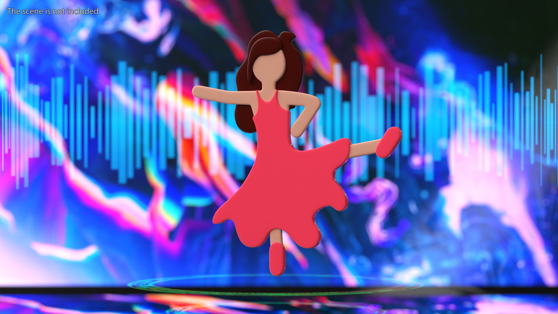 Woman Dancing Emoji 3D model