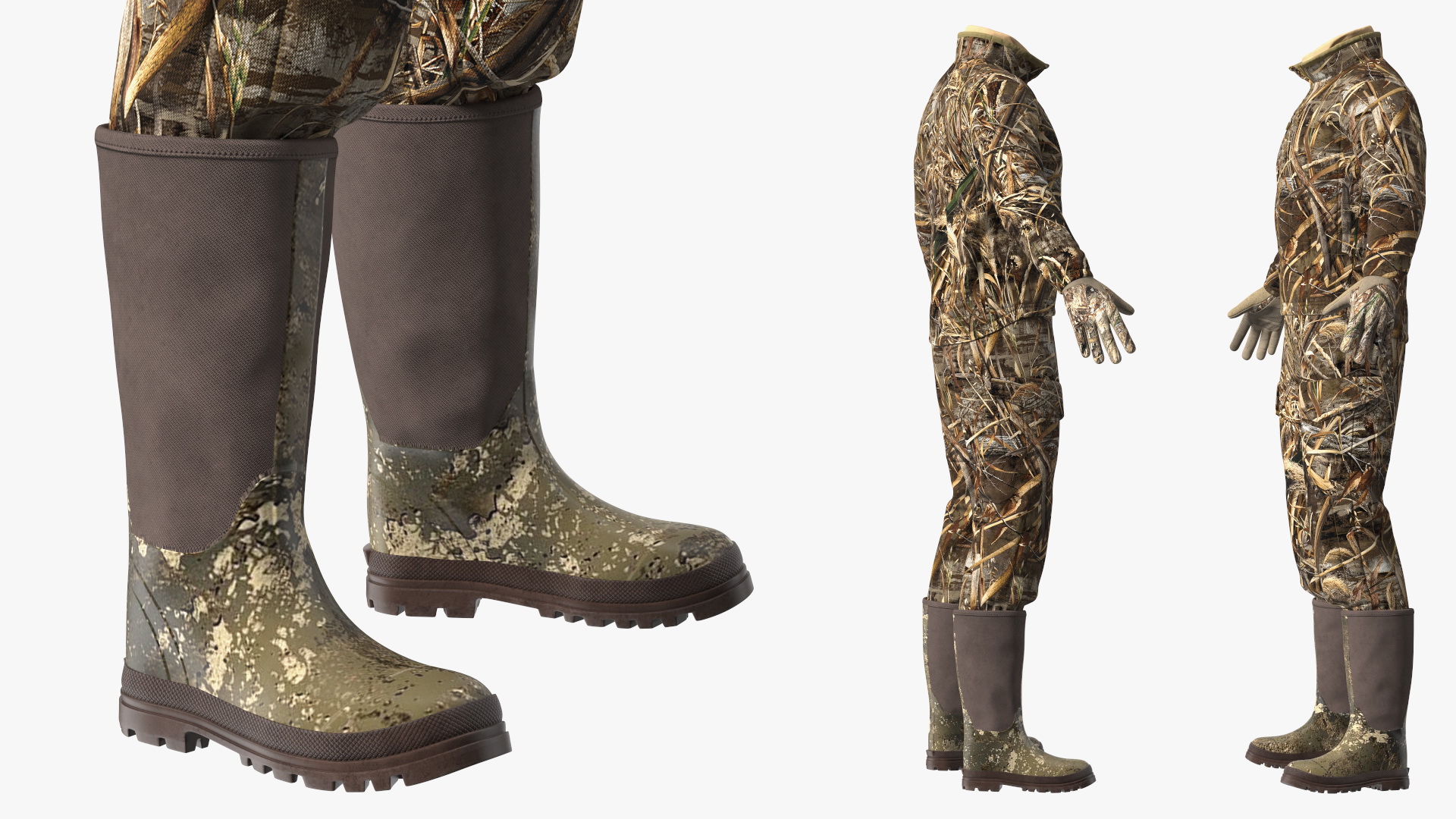 Suit for Duck Hunting Grass Camo 3D