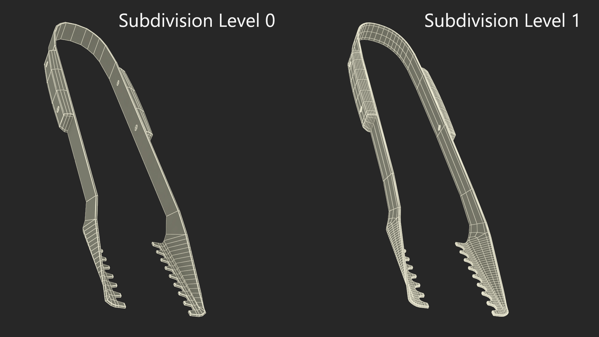 BBQ Locking Tongs 3D