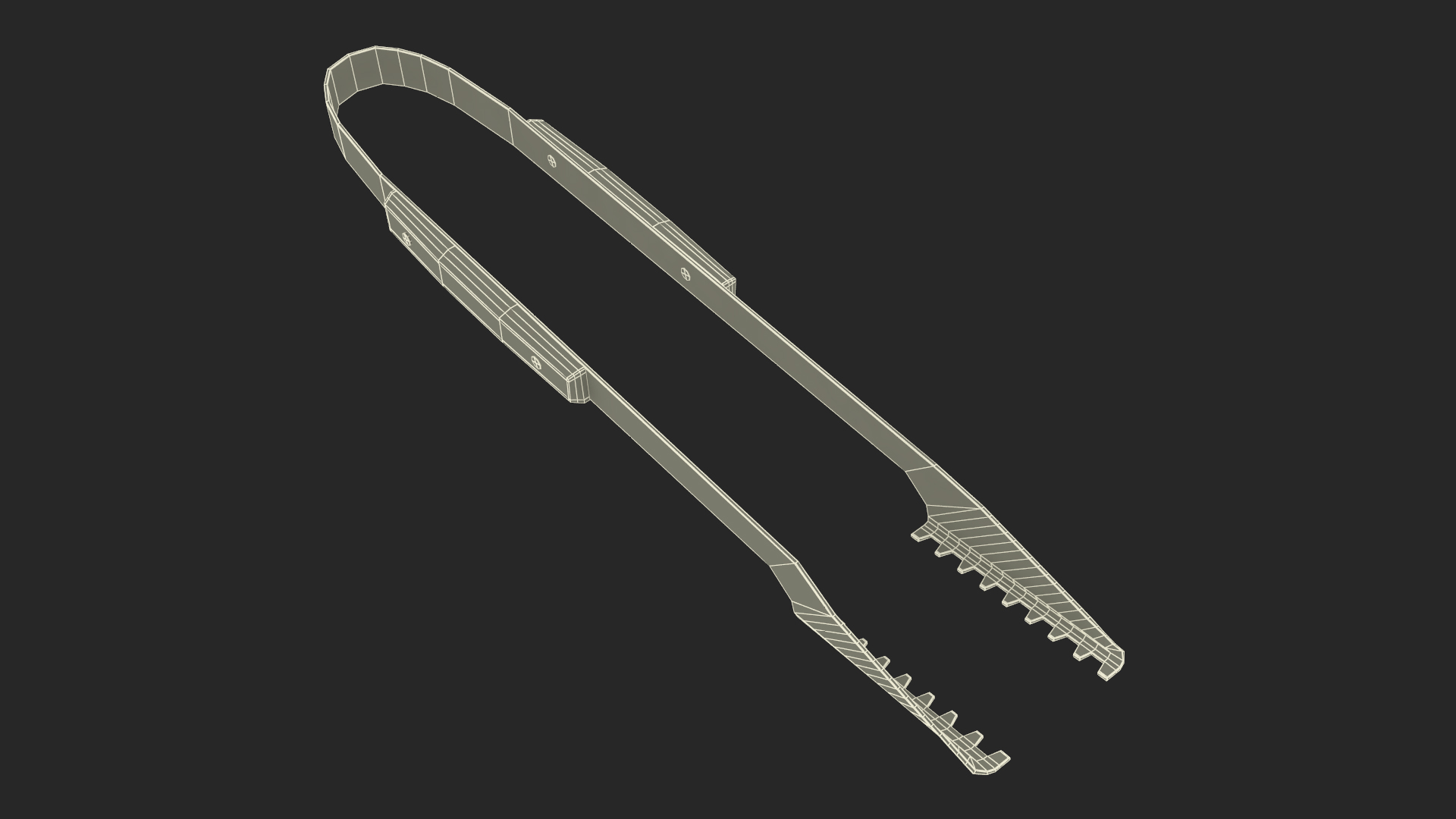 BBQ Locking Tongs 3D