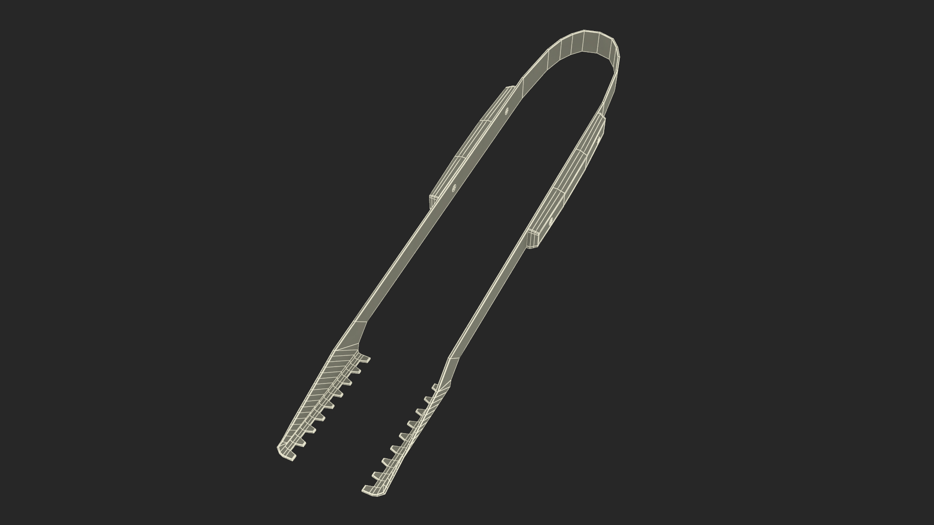 BBQ Locking Tongs 3D