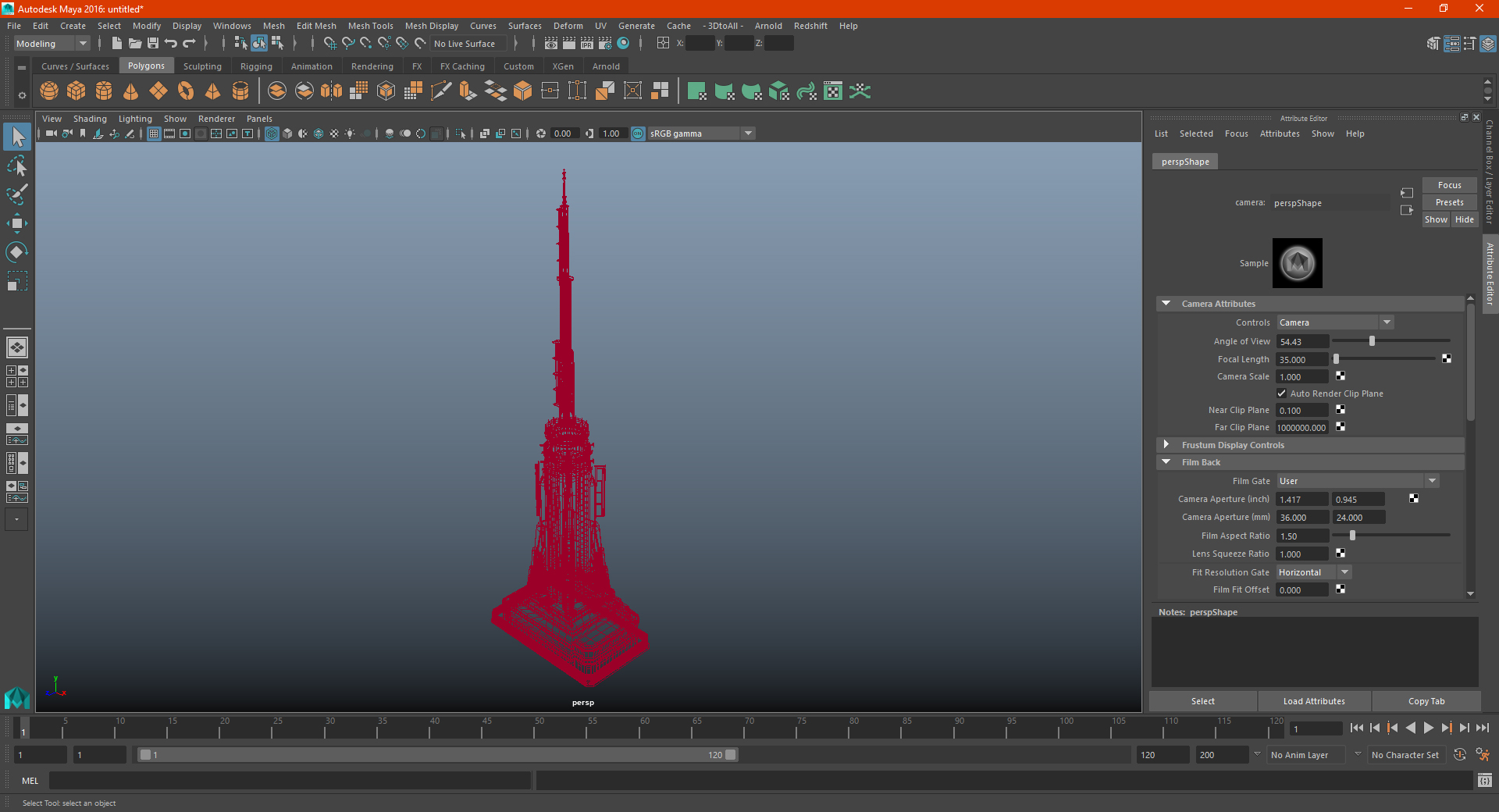 Empire State Building Spire 3D