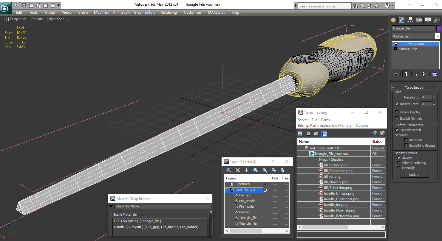 3D Triangle File model