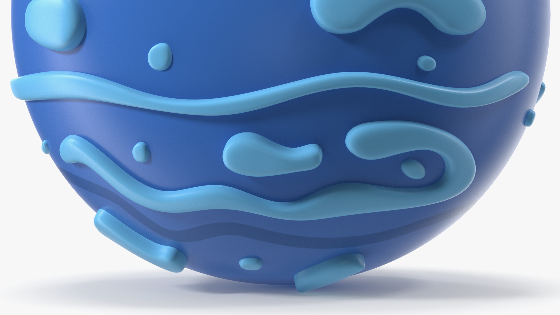 Cartoon Planet Neptune 3D