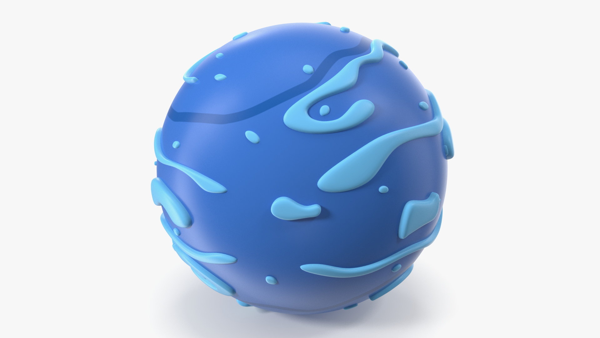 Cartoon Planet Neptune 3D