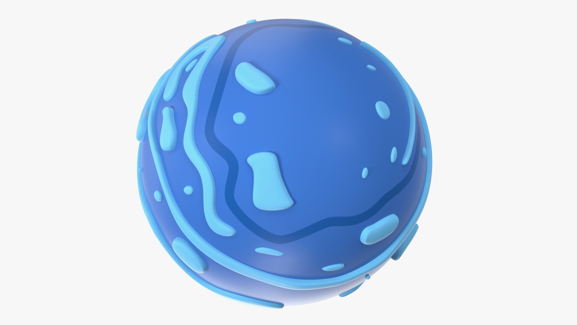 Cartoon Planet Neptune 3D