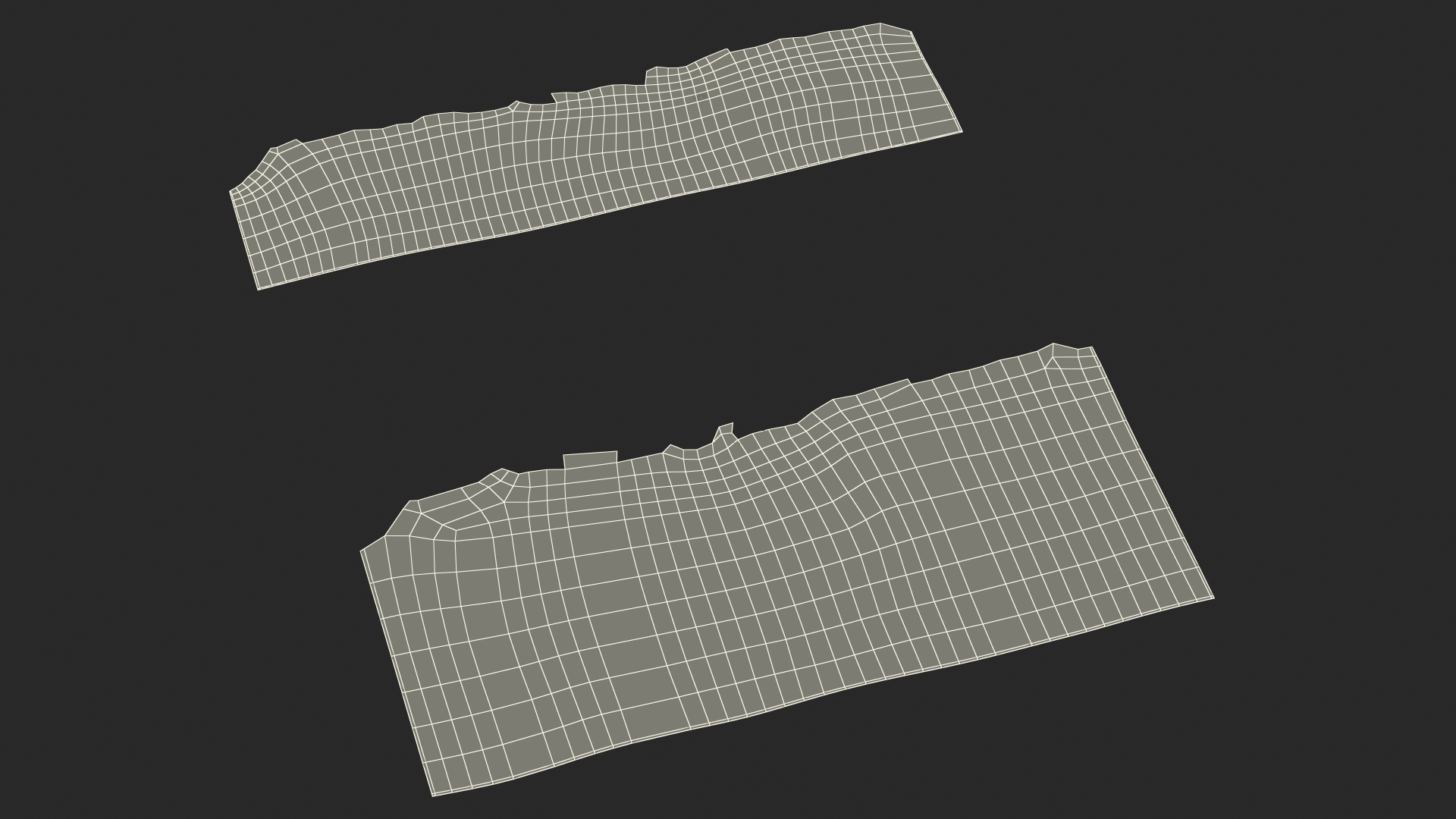 3D model Sheet of Paper with Burnt Edge