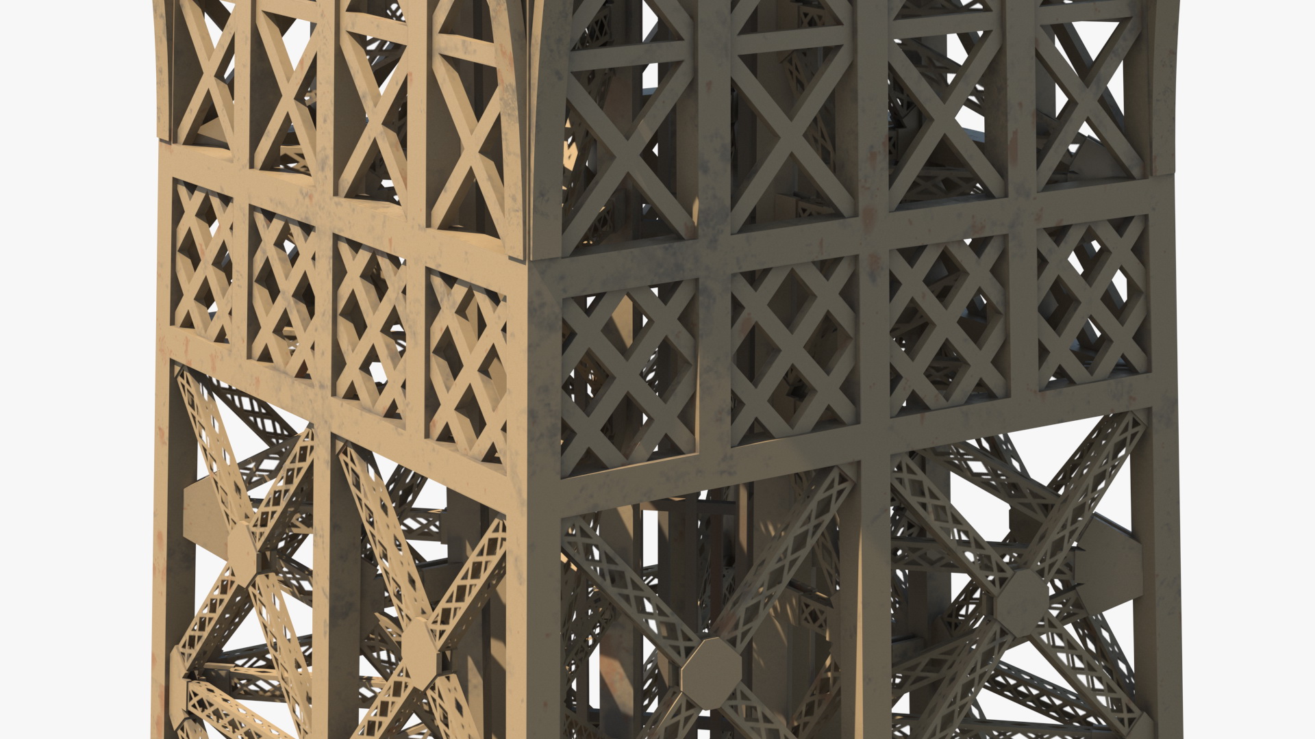 Top of Eiffel Tower 3D model