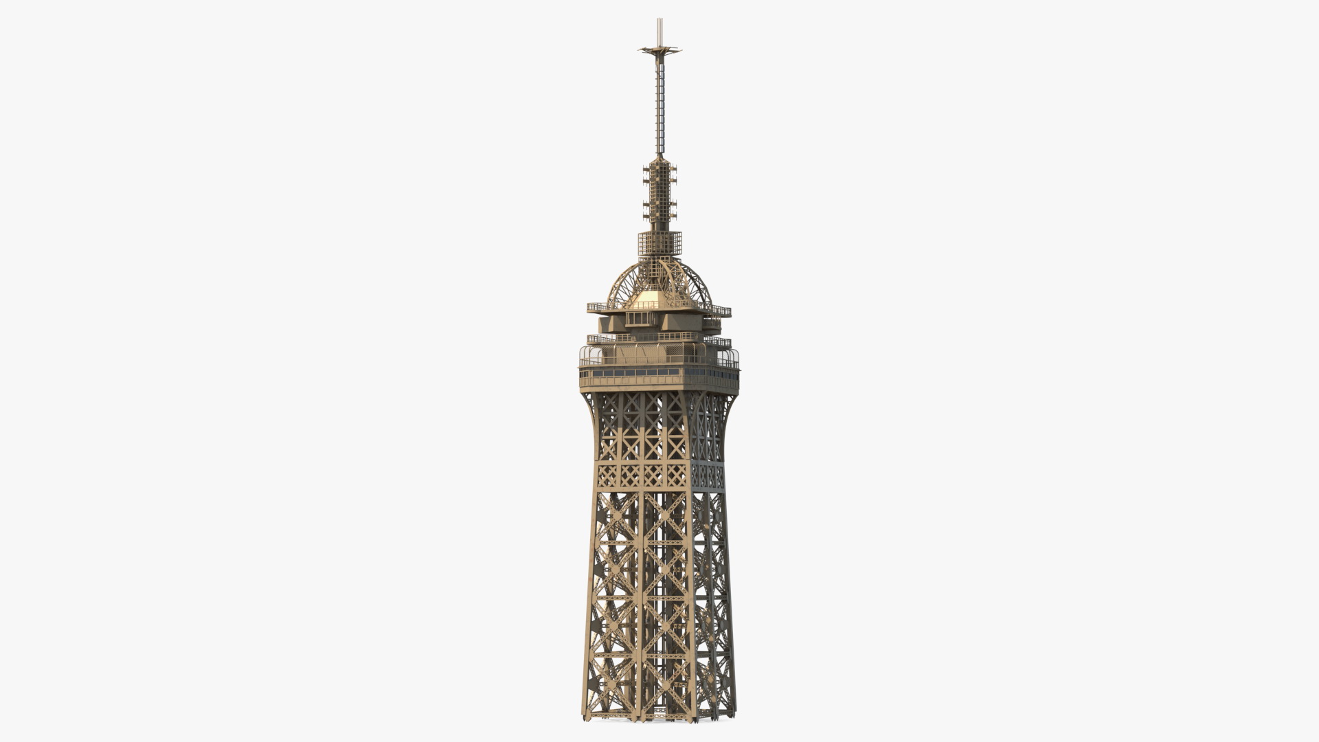 Top of Eiffel Tower 3D model