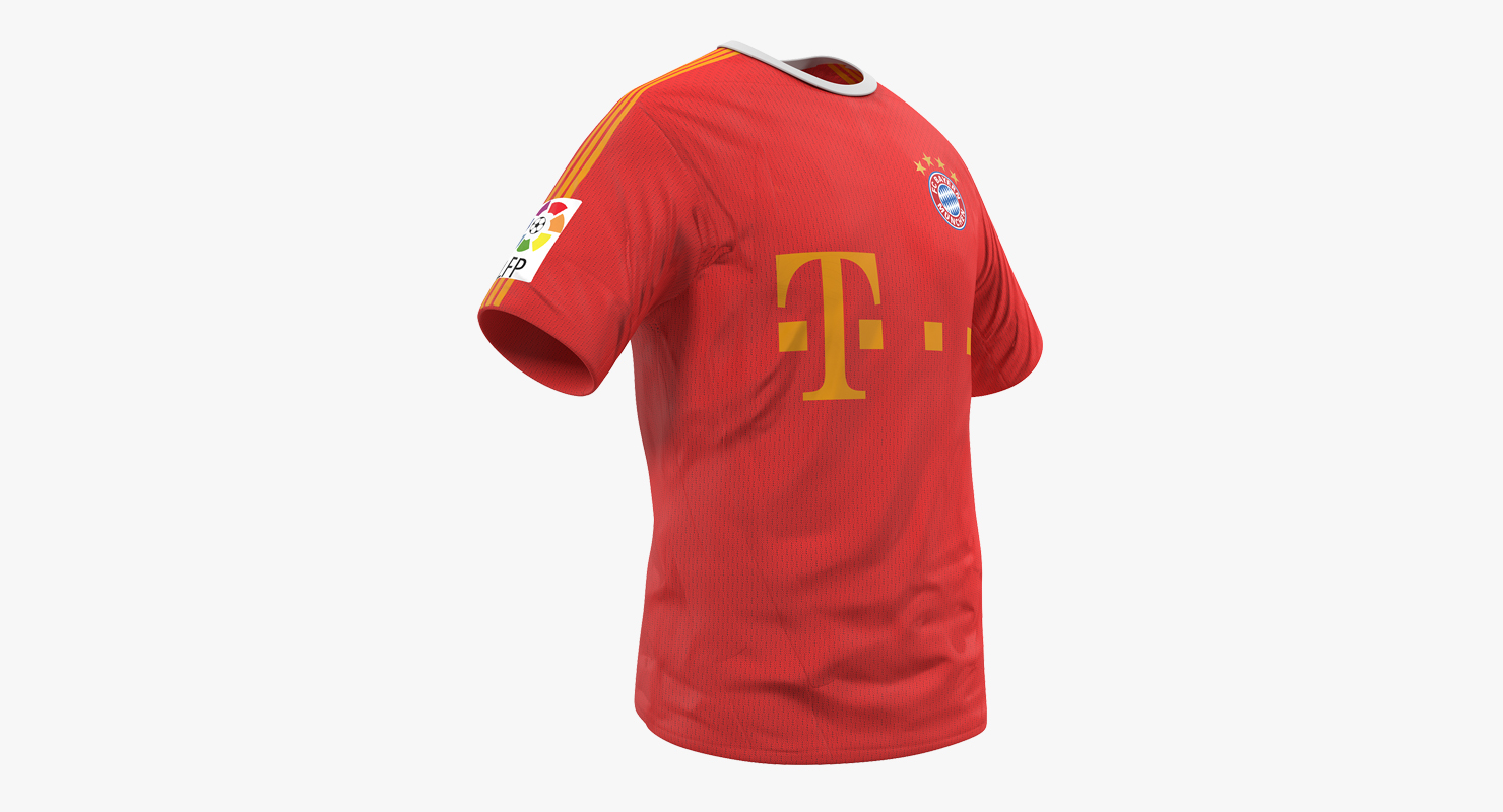 3D Soccer T Shirt Bayern 2 model