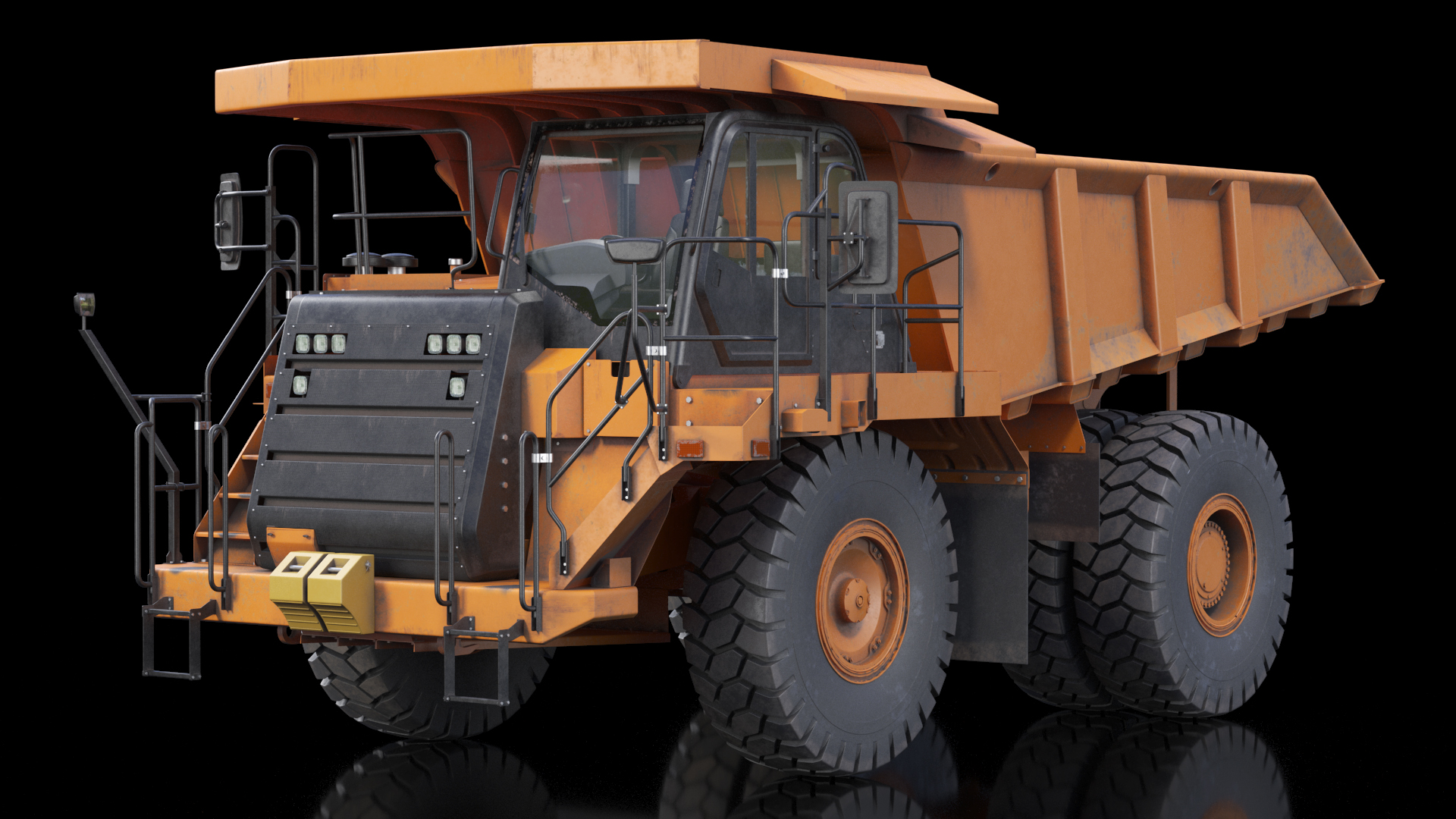 3D Off Highway Dump Truck Dirty model