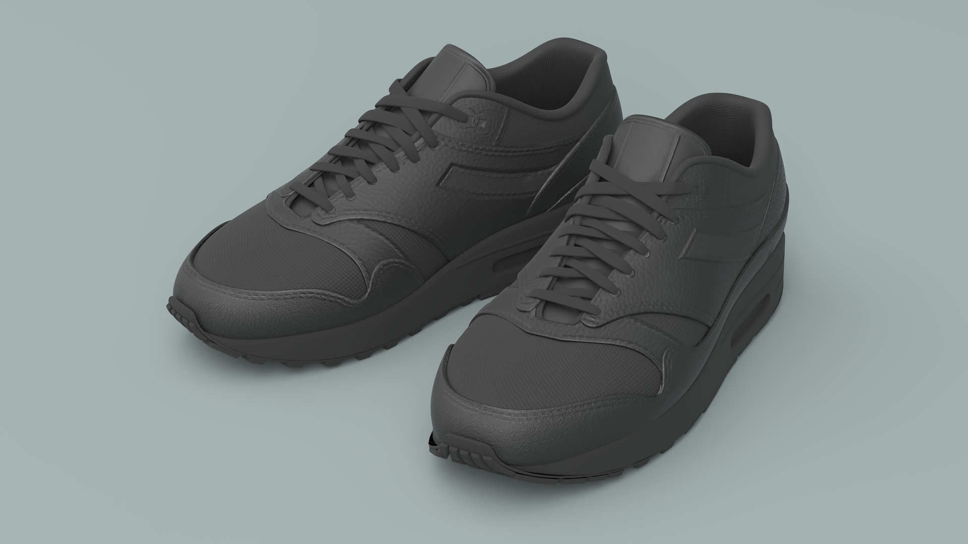 Black Sneakers 3D model