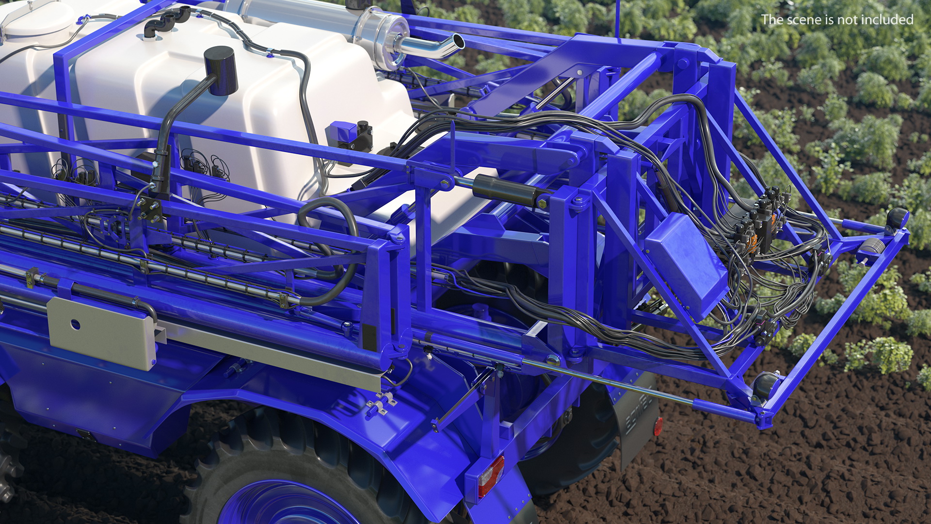 3D model Self Propelled Crop Sprayer Clean Rigged