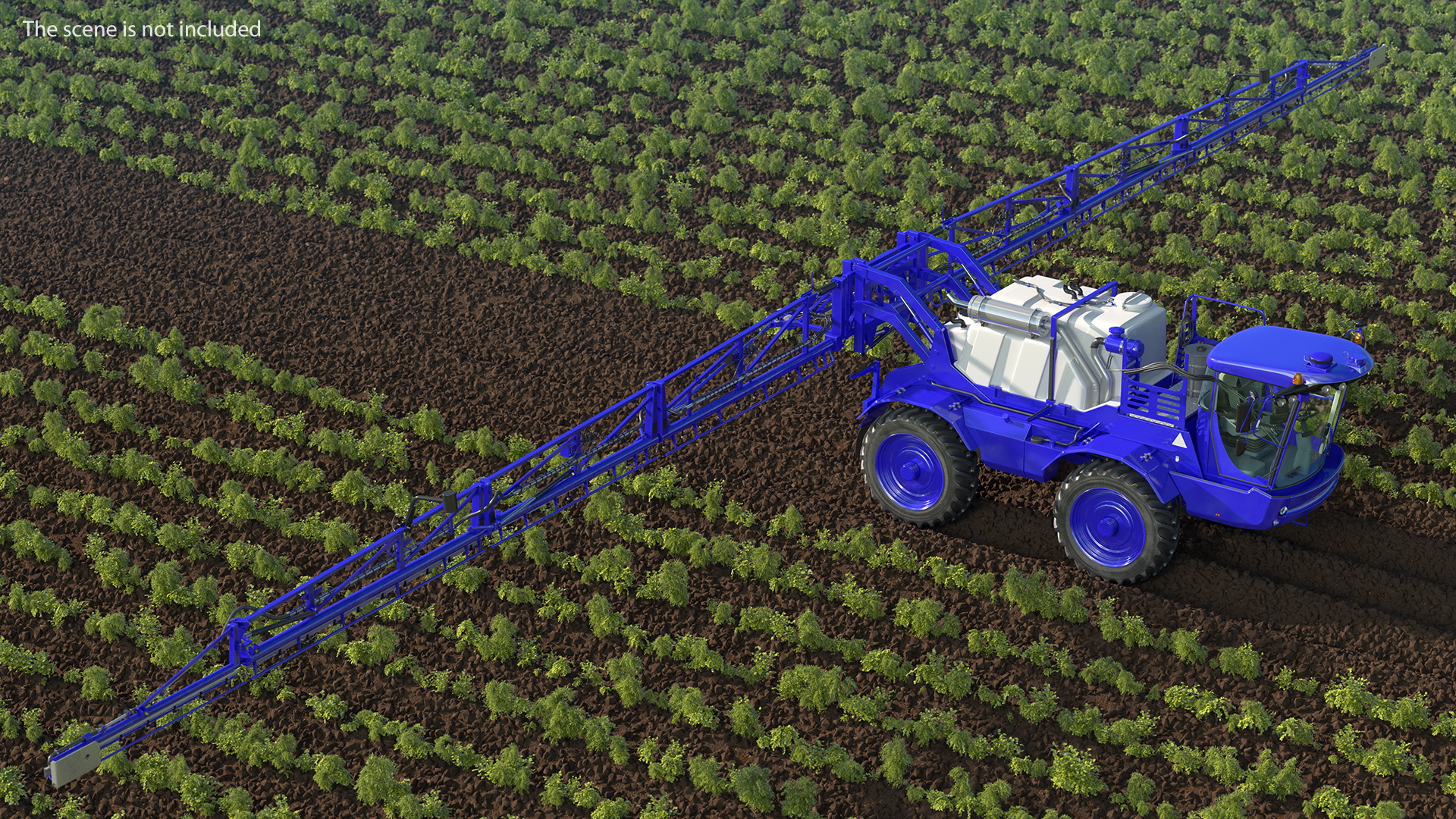 3D model Self Propelled Crop Sprayer Clean Rigged