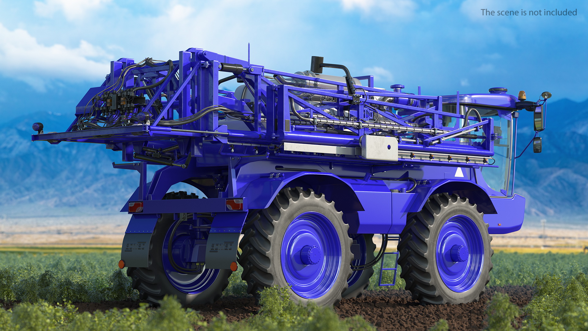 3D model Self Propelled Crop Sprayer Clean Rigged