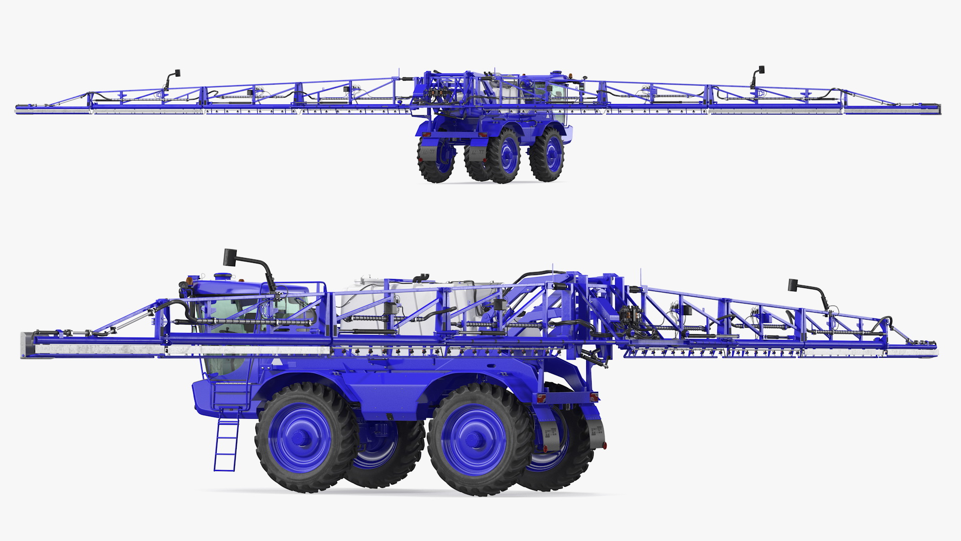 3D model Self Propelled Crop Sprayer Clean Rigged