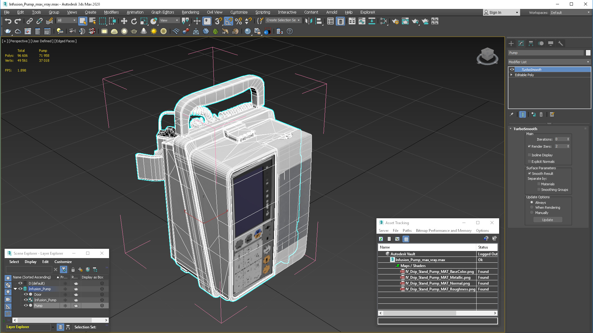 3D Infusion Pump model