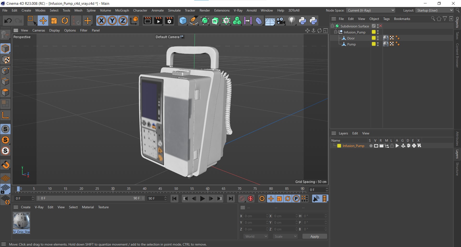 3D Infusion Pump model