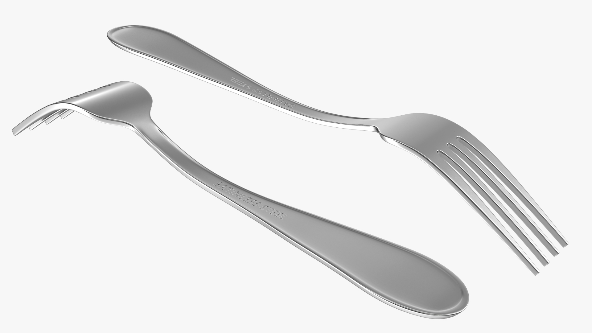 3D Silver Fork