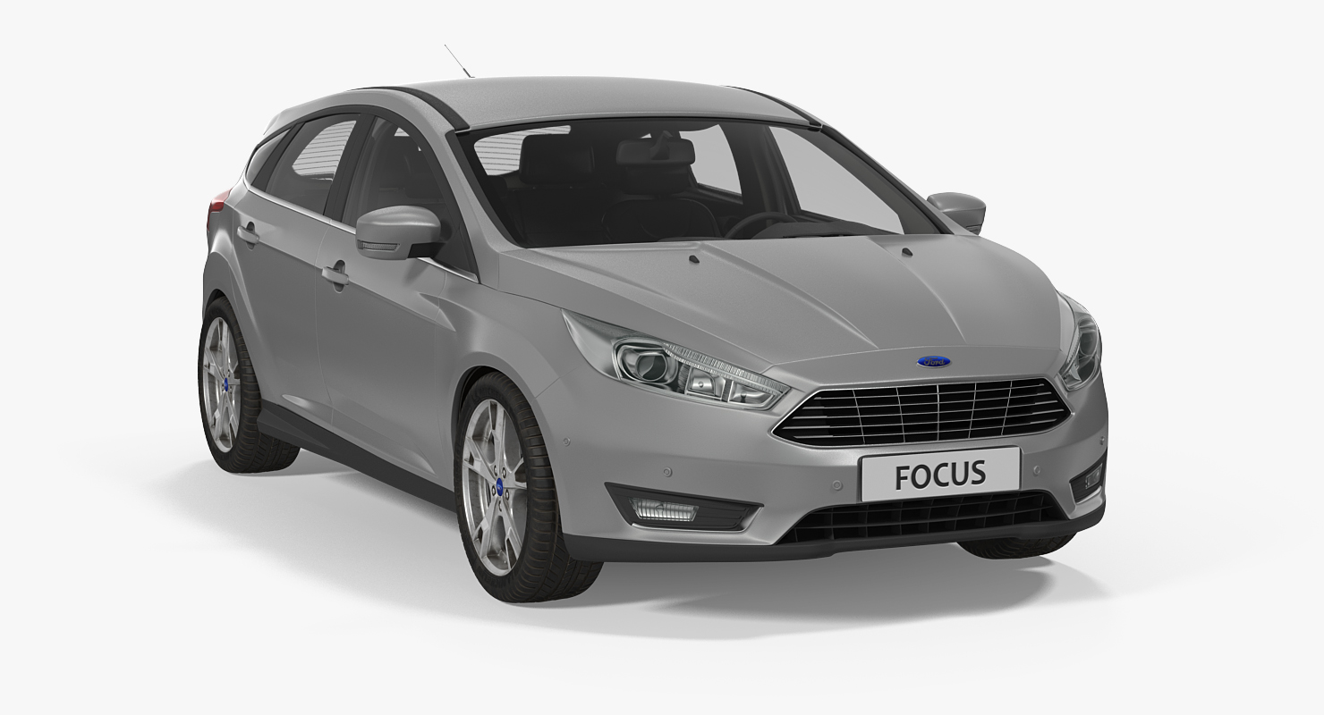 3D Ford Focus Hatchback 2015 Simple Interior