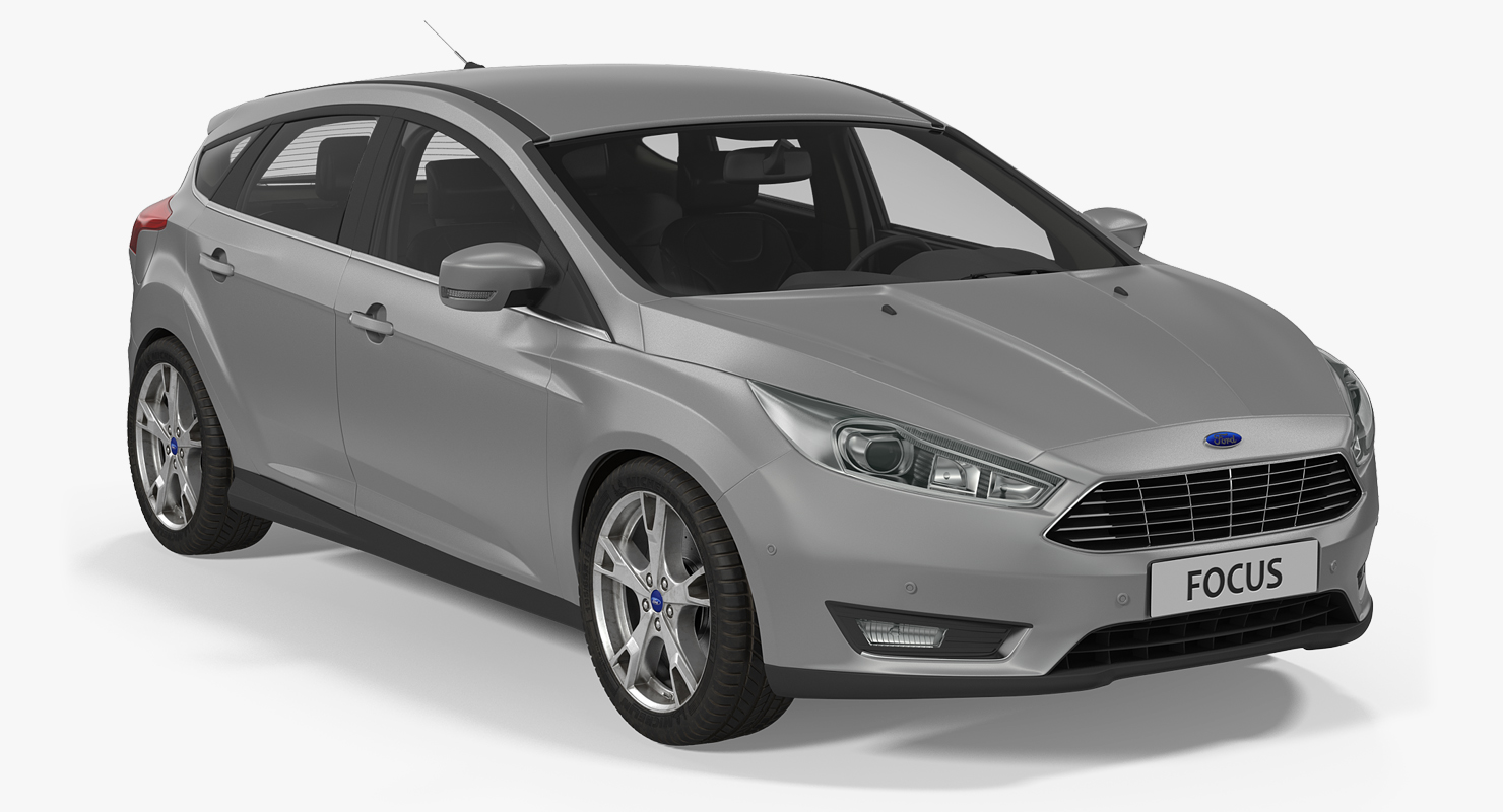 3D Ford Focus Hatchback 2015 Simple Interior